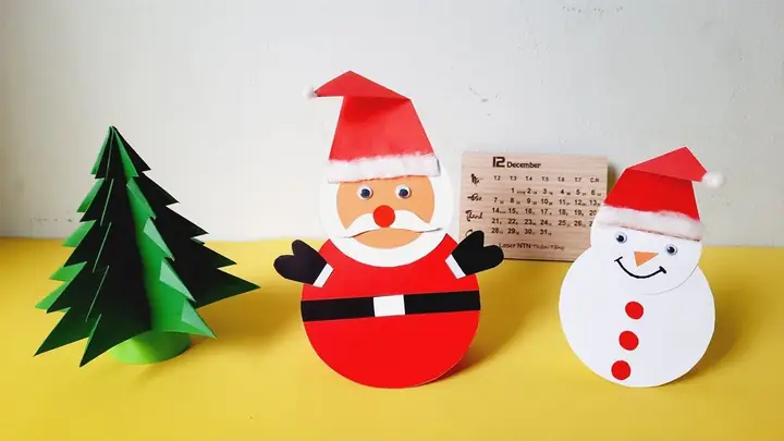 Làm Ông Già Noel Bằng Lõi Giấy