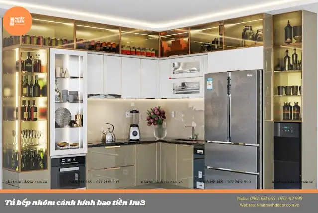 Giới Thiệu Chung Về Tủ Bếp Nhôm Cánh Kính