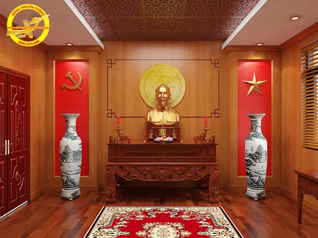 Cách Bố Trí, Lập Bàn Thờ Bác Hồ Tại Nhà Đẹp, Chuẩn Phong Thủy