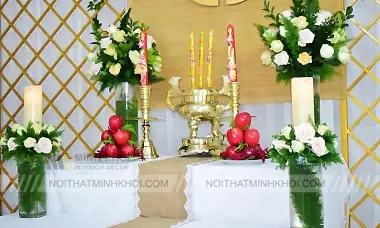 Những Cách Trang Trí Bàn Thờ Chúa Đẹp, Đúng Phong Thủy Những Cách Trang Trí Bàn Thờ Chúa Đẹp, Đúng Phong Thủy