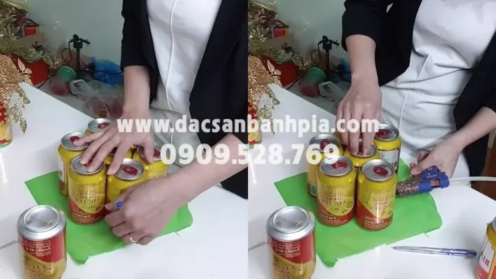 Cách Trang Trí Bia Nước Ngọt Ngày Tết?