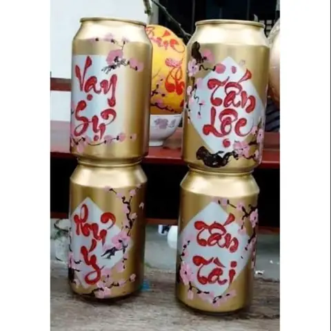 Cách Trang Trí Bia Nước Ngọt Ngày Tết?