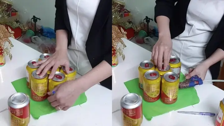 Cách Trang Trí Bia Nước Ngọt Ngày Tết?