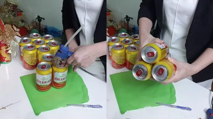 Cách Trang Trí Bia Nước Ngọt Ngày Tết?