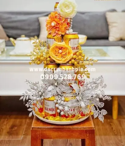 Cách Trang Trí Bia Nước Ngọt Ngày Tết?