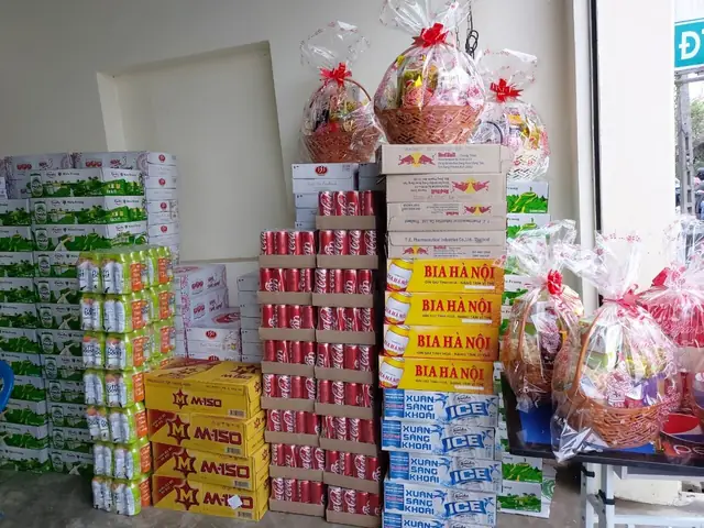 Cách Trang Trí Bia Nước Ngọt Ngày Tết?