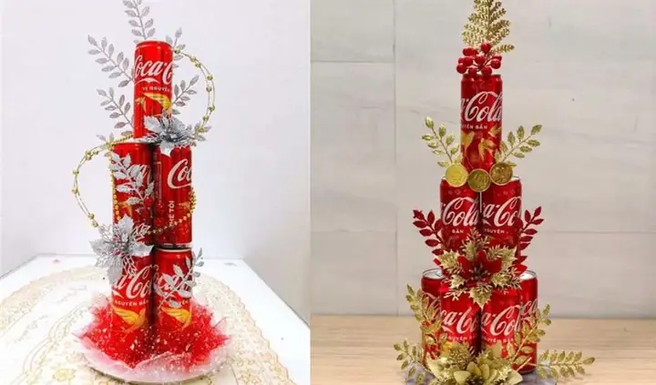 Cách Trang Trí Bia Nước Ngọt Ngày Tết?
