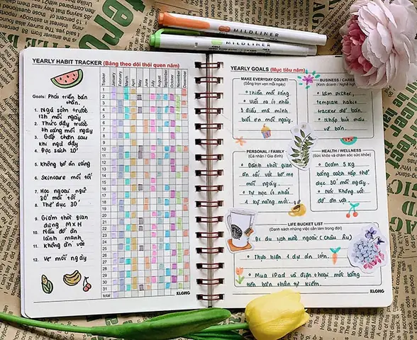 Cách Trang Trí Bullet Journal Như Thế Nào?