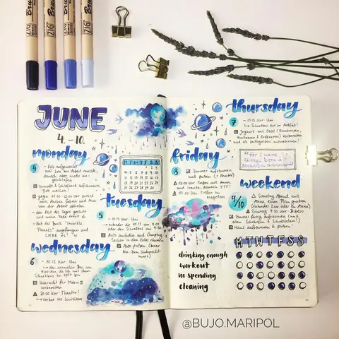 Cách Trang Trí Bullet Journal Như Thế Nào?