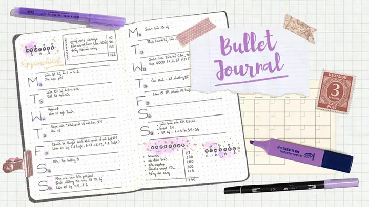 Cách Trang Trí Bullet Journal Như Thế Nào?
