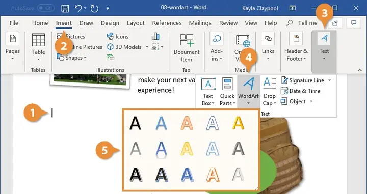 Cách Tạo Chữ Nghệ Thuật Trong Word