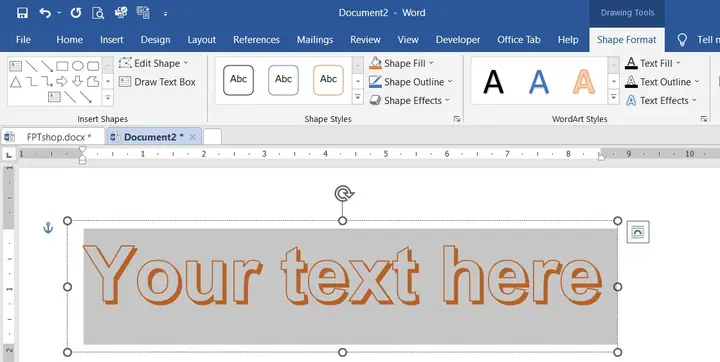 Cách Tạo Chữ Nghệ Thuật Trong Word