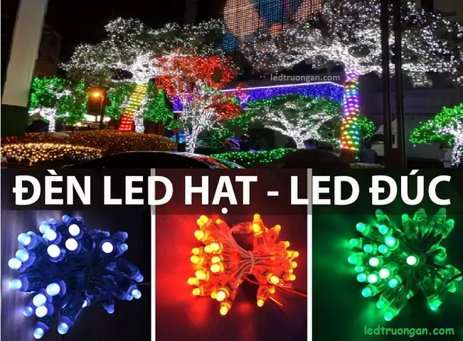 Trang Trí Cây Bằng Đèn Led Đúc F5/f8