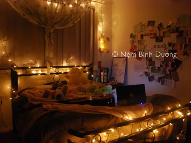 Trang Trí Giường Pallet Bằng Đèn Trang Trí Giường Pallet Bằng Đèn