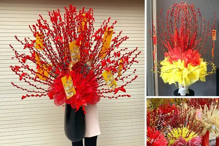 Cách Trang Trí Nụ Tầm Xuân Ngày Tết