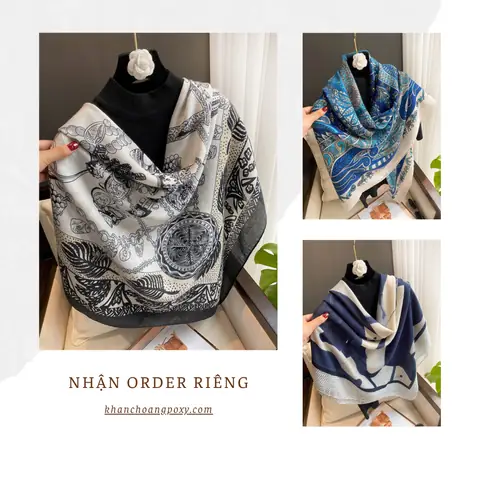 Khăn Vuông 135cm Phiên Bản Hàn Quốc Quàng Cổ Trang Trí Khăn Vuông 135cm Phiên Bản Hàn Quốc Quàng Cổ Trang Trí