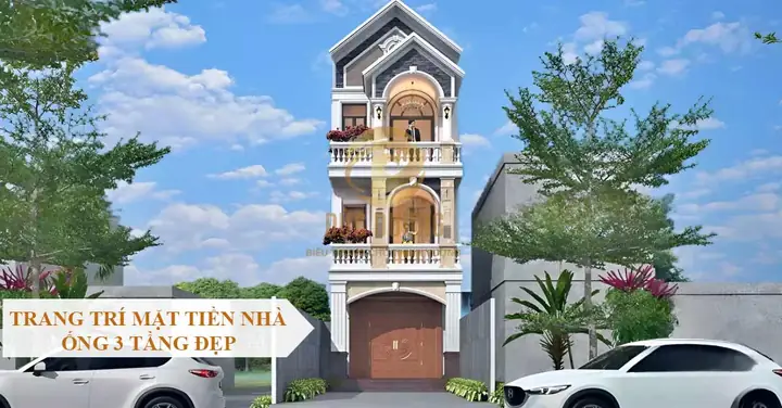 99 Mẫu Trang Trí Mặt Tiền Nhà Ống 3 Tầng Đẹp Tiện Nghi