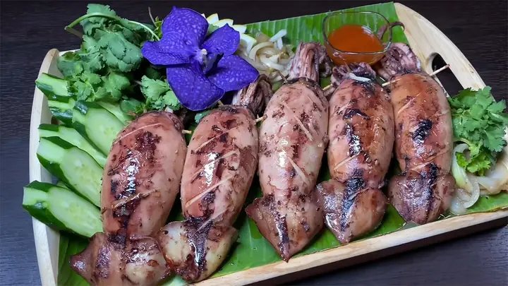 Cách Làm Mực Nhồi Tôm Thịt Chiên Nước Mắm, Chiên Xù Và Kim Chi ...