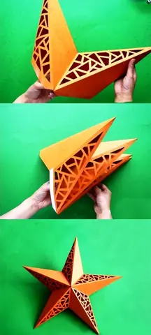 Làm Lồng Đèn Ngôi Sao Bằng Giấy