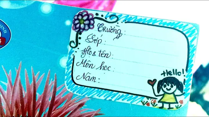 Làm Thế Nào Để Vẽ Trang Trí Nhãn Vở?