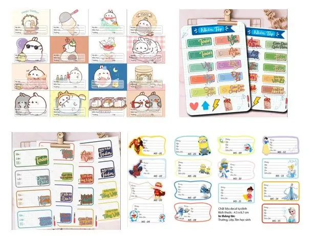 Làm Thế Nào Để Vẽ Trang Trí Nhãn Vở?