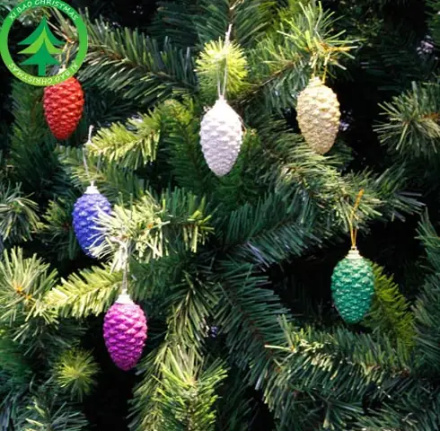 Quả Thông Trang Trí Noel Bằng Nhựa Pvc