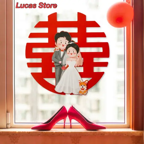 Chữ Hỷ 3d Cô Dâu Chú Rể Trang Trí Đám Cưới,phòng Cưới, Mang ...