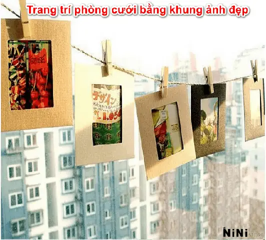 Bộ Khung Ảnh Với Dây Treo