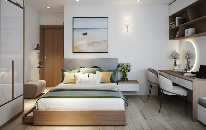 Trang Trí Phòng Ngủ Đẹp Không Có Cửa Sổ