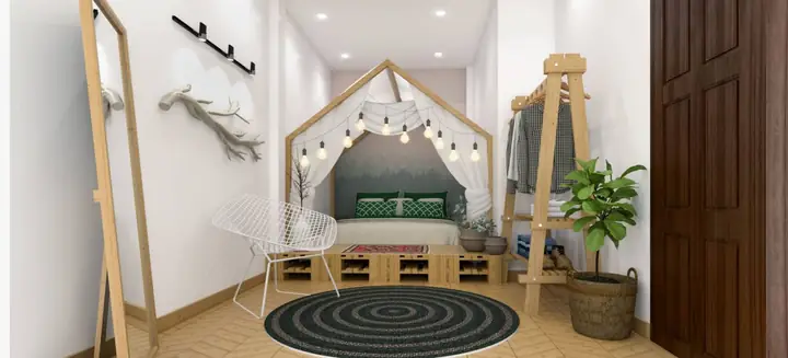 Trang Trí Phòng Ngủ Homestay Phong Cách Vintage