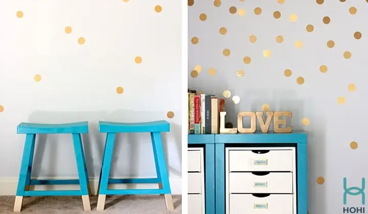 Giấy Dán Tường Hoạ Tiết Chấm Nhỏ – Giấy Dán Tường Phòng Trọ Được Sinh Viên Yêu Thích