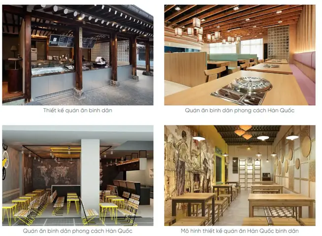 Trang Trí Quán Ăn Hàn Quốc Phong Cách Bình Dân