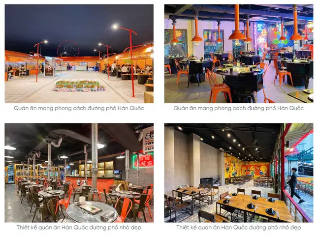 Trang Trí Quán Ăn Hàn Quốc Phong Cách Đường Phố