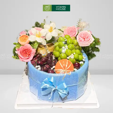 Giỏ Trái Cây Sinh Nhật Trang Trí Hoa Tươi - Thể Hiện Tình Cảm ...