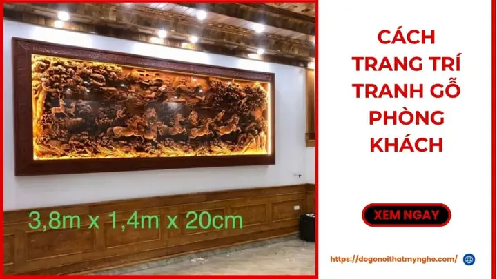 Cách Trang Trí Tranh Gỗ Phòng Khách