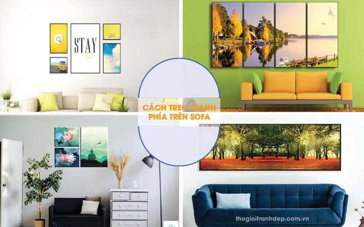 Những Cách Bố Trí Tranh Treo Tường Phòng Khách Mà Ai Cũng Cần Biết