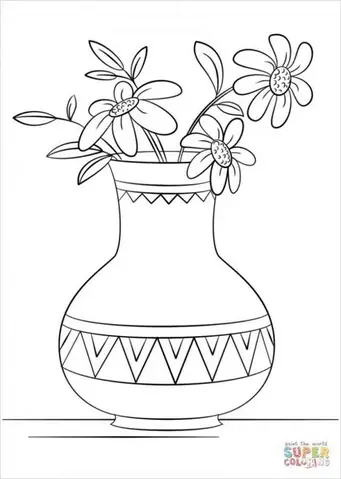 Cách Vẽ Tranh Trang Trí Lọ Hoa Đơn Giản?