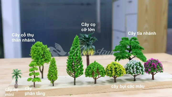 Những Mẫu Cây Trang Trí Mô Hình Phổ Biến