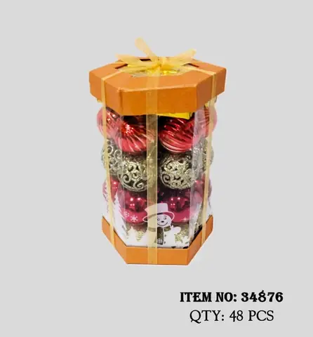 34876 Hộp Quả Châu Trang Trí Cây Thông Noel