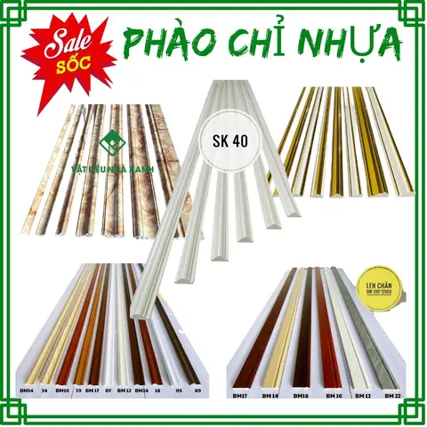 Phào Chỉ Nhựa Pvc Giả Gỗ Đa Dạng Mẫu Mã - Tổng Kho Bán Sỉ