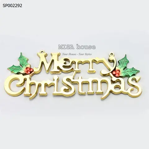 Chữ Merry Chrismas Màu Vàng Trang Trí Noel - Misa House