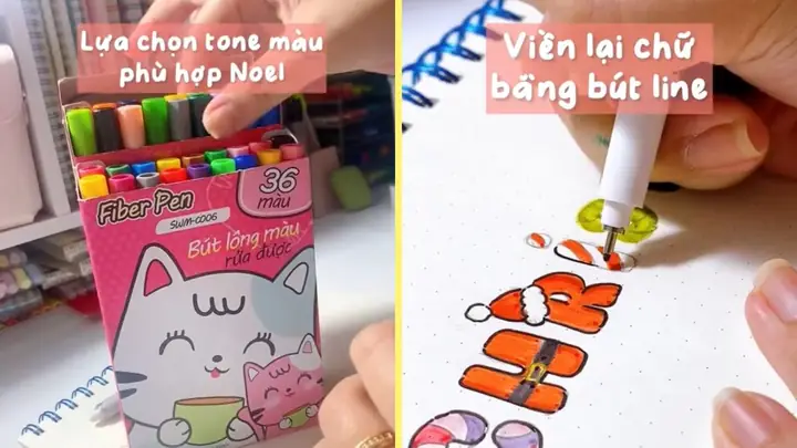 Hướng Dẫn Cách Viết Chữ Merry Christmas Ấn Tượng