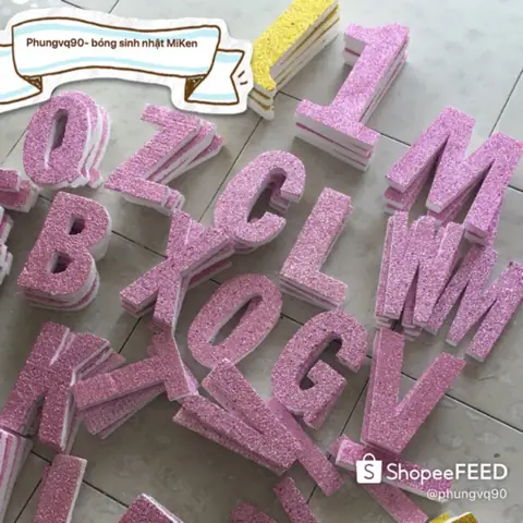 Mua Chữ Xốp Trang Trí Sinh Nhật Ở Đâu?