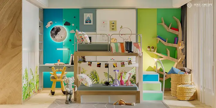 Thiết Kế Phòng Ngủ Bằng Màu Sơn Tường Độc Đáo