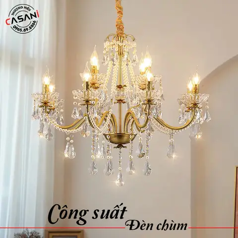Công Suất Đèn Chùm Trang Trí Và Cách Tính Công Suất Đèn Chùm