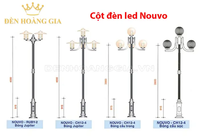 Bóng Cột Đèn Nouvo