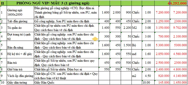 Báo Giá Thiết Kế Thi Công Nội Thất Khách Sạn Báo Giá Thiết Kế Thi Công Nội Thất Khách Sạn