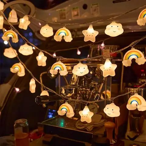 Dây Đèn Led Trang Trí Ngôi Sao Cầu Vồng Đáng Yêu Ty7069 ... Dây Đèn Led Trang Trí Ngôi Sao Cầu Vồng Đáng Yêu Ty7069 ...