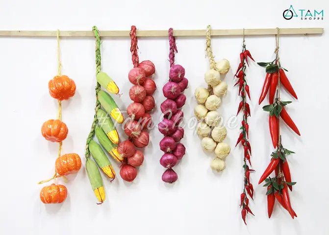 Dây Hành Tỏi Ớt Nông Sản Treo Trang Trí Như Thật Trai-nongsan-01