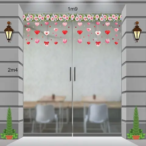 Decal Dán Tường Decal 8/3 Dây Leo Trái Tim Dán Trang Trí Cửa Kính Đẹp Decal Dán Tường Decal 8/3 Dây Leo Trái Tim Dán Trang Trí Cửa Kính Đẹp
